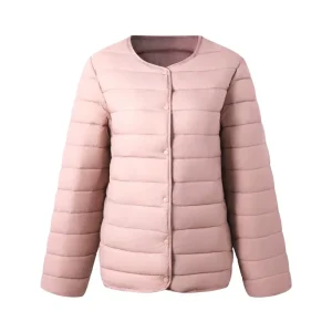 Women’s Lightweight Padded Coat for Spring Autumn and Mild Winter