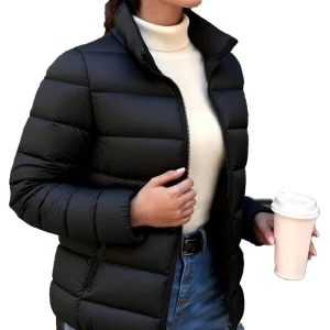 Women’s Lightweight Padded Winter Jacket Short Style