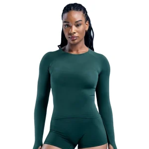 Women’s Lightweight Quick Dry Fitness Tops Custom Logo Stretch Activewear Yoga Running Gym Wear Fashionable Long Sleeve Top