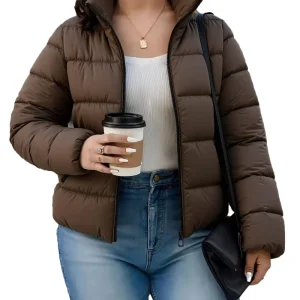 Women’s Lightweight Short Quilted Winter Jacket