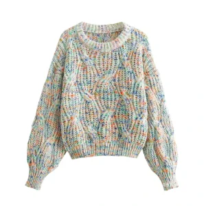Women’s Long Sleeve Pullover Sweater Lightweight Knit Sweaters Novelty Sweaters