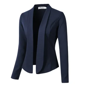 Women’s Long-Sleeved Blazer Business Coat Formal Jacket