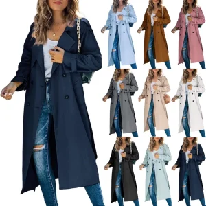Women’s Long Winter Coat for Autumn