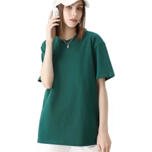 Women’s Loose Fit O-Neck Geometric Pattern Eco-Friendly Anti-Pilling T-Shirt Custom Street Wear