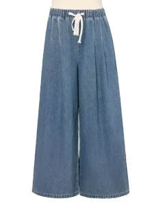 Women’s Loose Straight Denim Jeans for Spring Summer Breathable Vintage Washed Mid Waist Casual Style Versatile Washable Solid