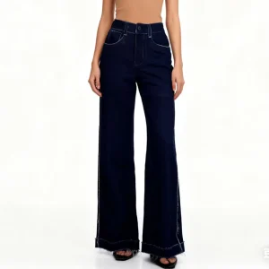 Women’s Loose Wide Leg Medium Waist Classic Denim Jeans