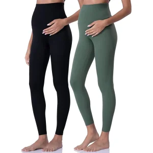 Women’s Maternity Leggings Over the Belly Pregnancy Yoga Pants Active Wear Workout Leggings