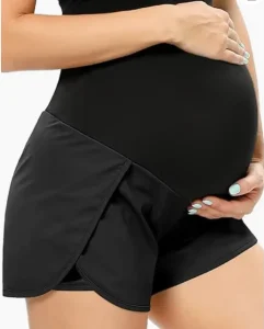 Women’s Maternity Shorts for Abdominal Exercise Running and Casual Wear in Summer
