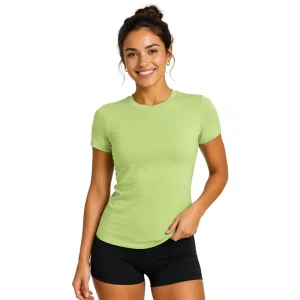 Women’s Merino Wool Lyocell 160gsm Lightweight Breathable Slim Fit Yoga Tee