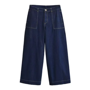 Women’s Mid-Waist Casual Wide-Leg Jeans