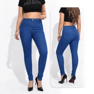 Women’s Mid-rise Slim Stretch Black Skinny Jeans