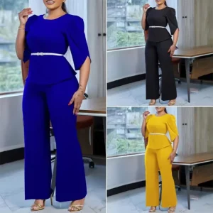 Women’s Neck Jumpsuit Wide Leg Romper