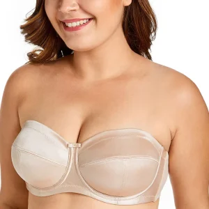 Women’s Non Padded Underwire Bra Summer Breathable Push Up High Support Strapless Bra