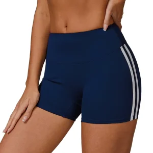 Women’s Nude High Waist Yoga Shorts Peach Tight Hip Lifting Exercise Fitness Shorts