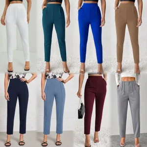 Women’s Office Pants High Waisted Slim Fit Casual Suit Pencil Pants