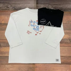 Women’s Oversiz Loose Fit Custom Design Summer Tee Print Pattern Drop Shoulder Women Embroidery T Shirts Half Sleeve