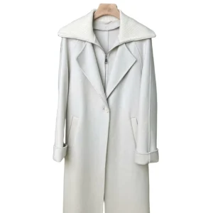 Women’s Oversized Coats Wool Blend Pea Coat with Long Sleeves Warm Winter Jacket for Casual and Formal
