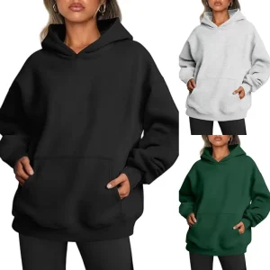 Women’s Oversized Sweatshirts Fleece Hoodies Custom Logo Hoodie With Pockets Fleece Winter Clothes for Women