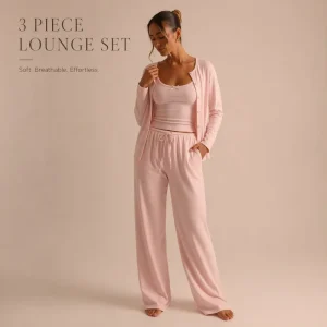 Women’s Pajamas Set Custom Sleepwear Loungewear Nightwear 100% Bamboo Fiber Pet Hair Resistant