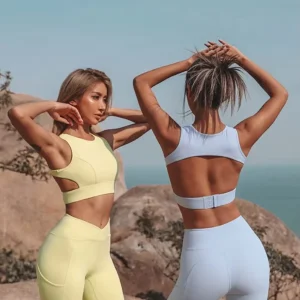 Women’s Plus Size 2-Piece Sportswear Fitness Gym Workout High Waist Wear Butt Lift Yoga Legging Yoga Set