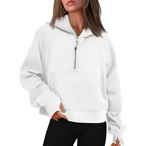 Women’s Plus Size Crew Neck Long Sleeve Hoodies Autumn Winter Casual Loose Minimalist Customized Color