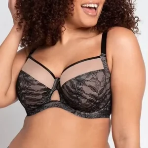 Women’s Plus Size Full Cup Lace Lingerie Halter Collar 34-40EFGHIJKLMN Summer Bra Thin Cup