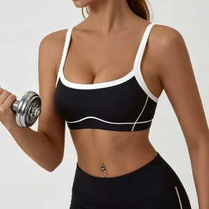 Women’s Plus Size High Elastic Sports Bra Fitness No Steel Ring Yoga Bra Breathable Gathered Workout Bras