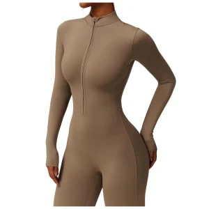 Women’s Plus Size Sports Bodysuit Romper Butt Lifting Flared Legging Yoga Jumpsuit with Key Words