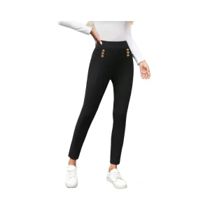 Women’s Plus Size Straight Leg Leggings High Waist Breathable Shark Printed Hip Lifting Slimming Casual Style 100% Polyester