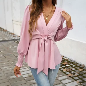 Women’s Printed Casual Blouse Tops Raglan Sleeve Logo Front Daily Wear Quick Dry & Breathable
