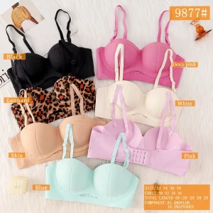 Women’s Push up One piece Seamless Spandex Nylon Backless Convertible Adjustable Straps Comfortable Wire Free Bra Breathable