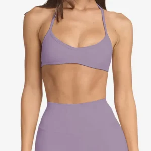 Women’s Quick Dry Breathable Halter Tops Yoga Four way Stretch Running Bras Oem
