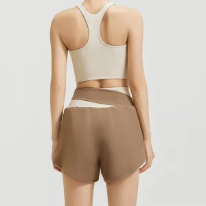Women’s Racerback Sports Bra and High Waisted Shorts Breathable Mesh Panels for Gym Running Daily Workouts Activewear Set