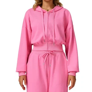 Women’s Reversible Zip Up Hooded Sweatshirt Loose Fit Gym Running Sportswear Autumn Winter Casual Pullover Plus Size