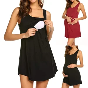 Women’s Ruched Side Shirred Nursing Top Tee Shirt for Breastfeeding