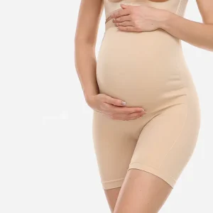 Women’s Seamless Body Shaping Maternity Shapewear Mid Thigh Safety Underwear Shorts