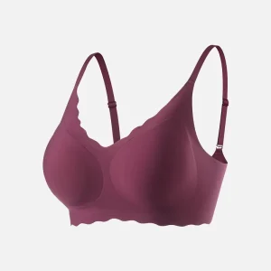 Women’s Seamless Comfortable Quick Dry Plus Size Push Up Underwear Breathable Cup Wire Free Weaving Back Closure Bra