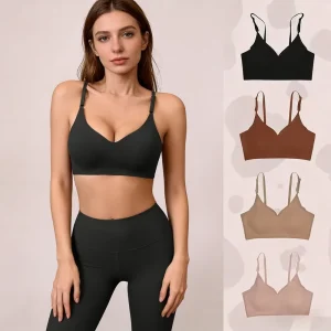 Women’s Seamless Everyday Full Cup Push up Sports Bra with Custom Logo for Gym