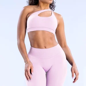 Women’s Seamless High Support High Elastic Dust Nylon Sports Underwear Crossover Shoulder Sports Bra Bra