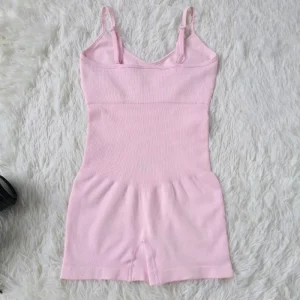 Women’s Seamless Romper Yoga Workout Gym Tight Playsuit Spaghetti Straps Short Jumpsuit