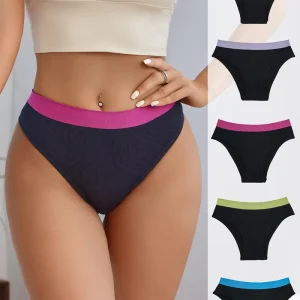 Women’s Seamless Underwear Lace Panties No Show Bikini Underwear Sexy Stretch Ladies Panties