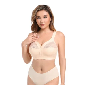Women’s Seamless Unlined Bras Strapless Collar Lace Embroidered Decoration Full Underwear Set Bikini Panty Sizes