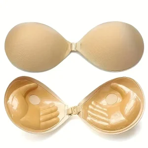 Women’s Sexy 3/4 Cup Push-Up Wire-Free Strapless Adhesive Bra Removable Pads Solid Pattern Seamless Spandex/Nylon Lingerie