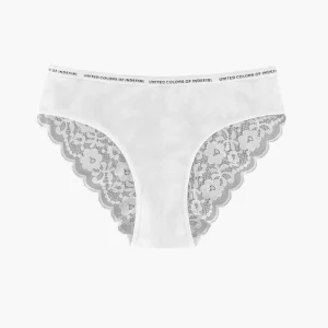 Women’s Sexy Bamboo Cotton Briefs Multi Mix Elastic Waistband Panties Lace Trim Breathable Comfortable Seamless Thin Adjustable