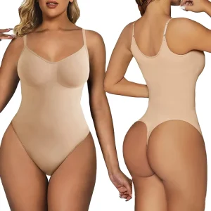 Women’s Sexy Body Shaper Thongs Bodysuit Shapewear Tummy Control Butt Lifter Smooth Invisible Dress Slimming Underwear Fabric