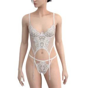 Women’s Sexy Lace Embroidery Breathable Eco-Friendly Lingerie Set Underwire Support Custom Bra Hipster Briefs Logo