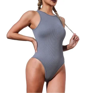 Women’s Sexy One Piece Activewear Seamless Yoga Fitness Jumpsuit Sports Bodysuit for Workouts