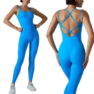 Women’s Sexy One Piece Yoga Romper Breathable Fitness Casual Sports Wear Front Logo XL Size Print Seamless Tracksuit Shorts