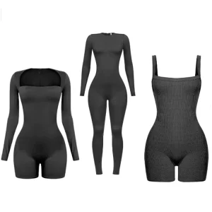 Women’s Sexy Skinny Fitness Sportswear One Piece Workout Rompers Gym Onesie Jumpsuits Bodysuit Playsuit