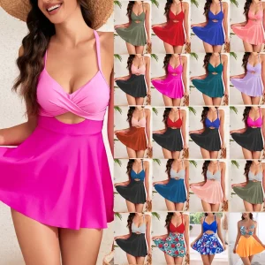 Women’s Sexy Tankinis Cross Skirt Swimwear Beachwear Womens Bikini Swimsuits